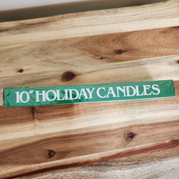 2 Pk of 10" Santa Claus Holiday Candles Christmas Tapered Candles - Picture 3 of 5